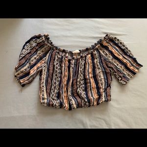 Patterned Crop Top